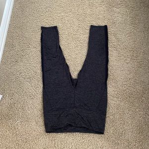 Grey cropped leggings